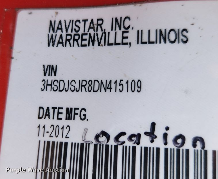 image for item DQ5378 2013 International ProStar Plus  semi truck