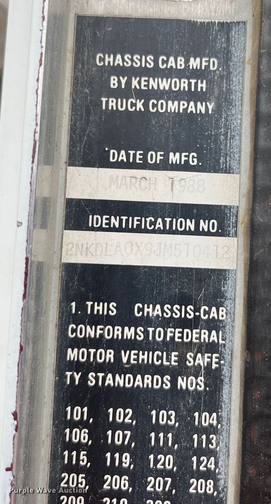 image for item DR7400 1988 Kenworth T800  dump truck