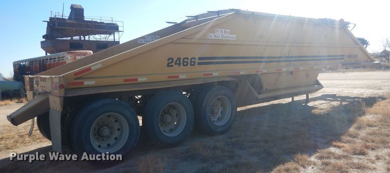 image for item HQ9530 1993 Load King 246-43-3  bottom dump trailer