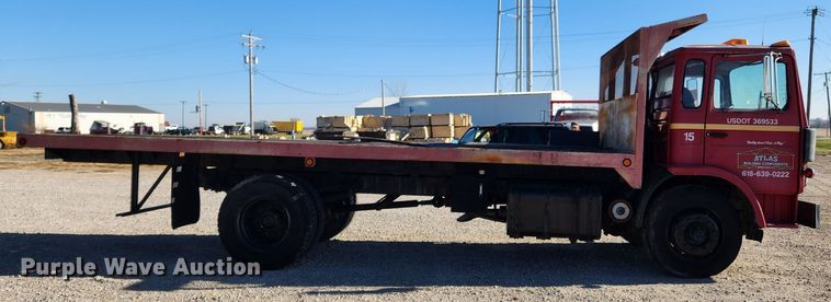 image for item JB9716 1988 Mack MS300P  dump flatbed truck