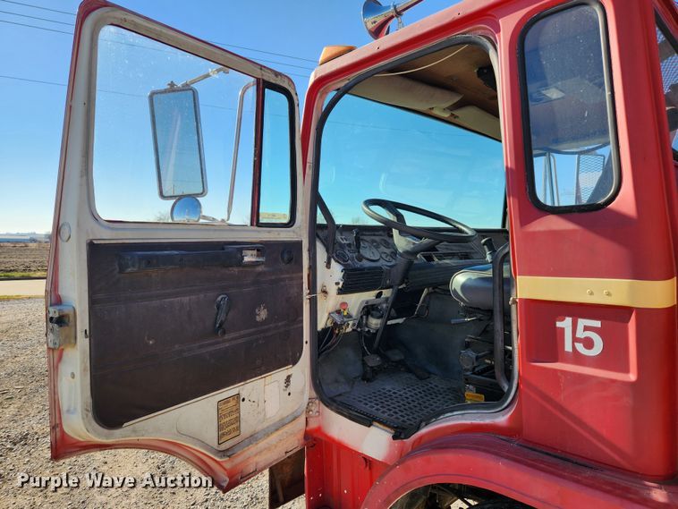 image for item JB9716 1988 Mack MS300P  dump flatbed truck