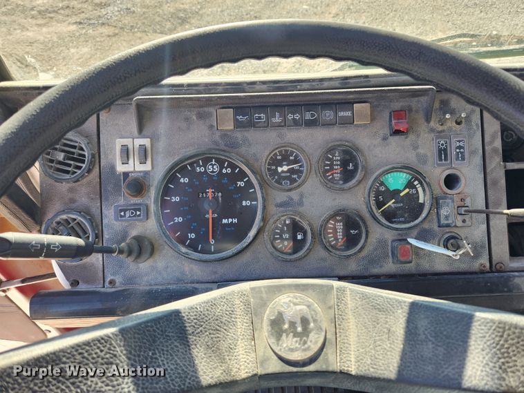 image for item JB9716 1988 Mack MS300P  dump flatbed truck