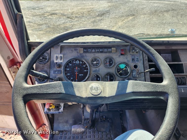 image for item JB9716 1988 Mack MS300P  dump flatbed truck