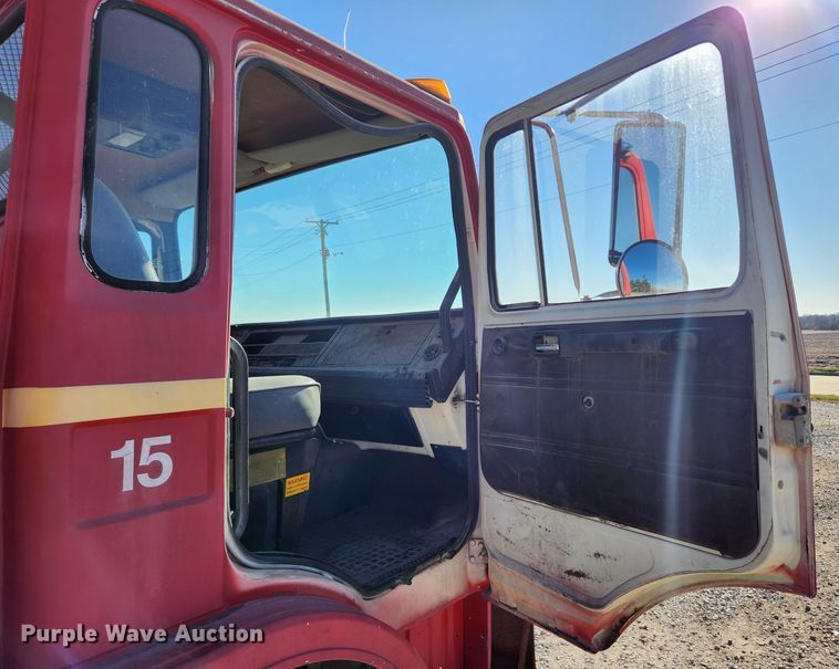 image for item JB9716 1988 Mack MS300P  dump flatbed truck