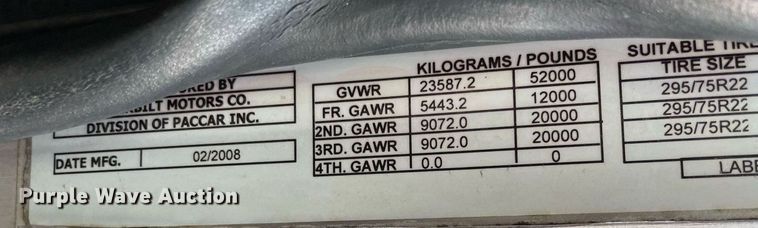 image for item JL9743 2009 Peterbilt 389  semi truck