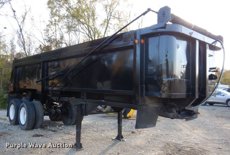 image for item JL9876 1982 Clement  end dump trailer