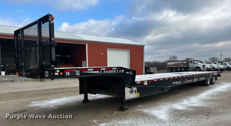 image for item JU9863 2013 Landoll 440L  drop tilt deck equipment trailer