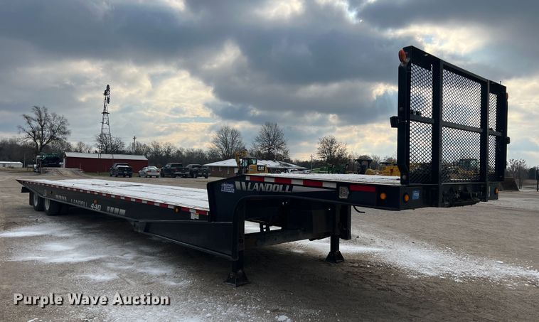 image for item JU9863 2013 Landoll 440L  drop tilt deck equipment trailer