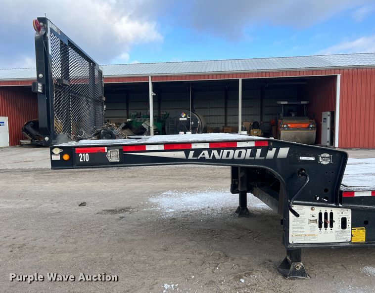 image for item JU9863 2013 Landoll 440L  drop tilt deck equipment trailer