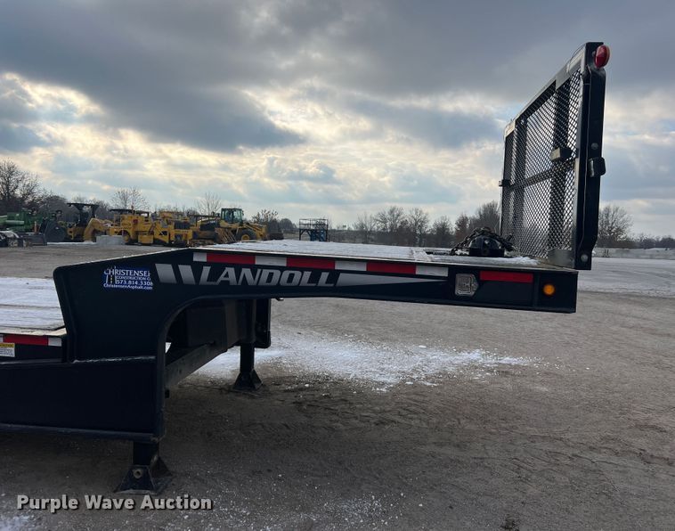 image for item JU9863 2013 Landoll 440L  drop tilt deck equipment trailer