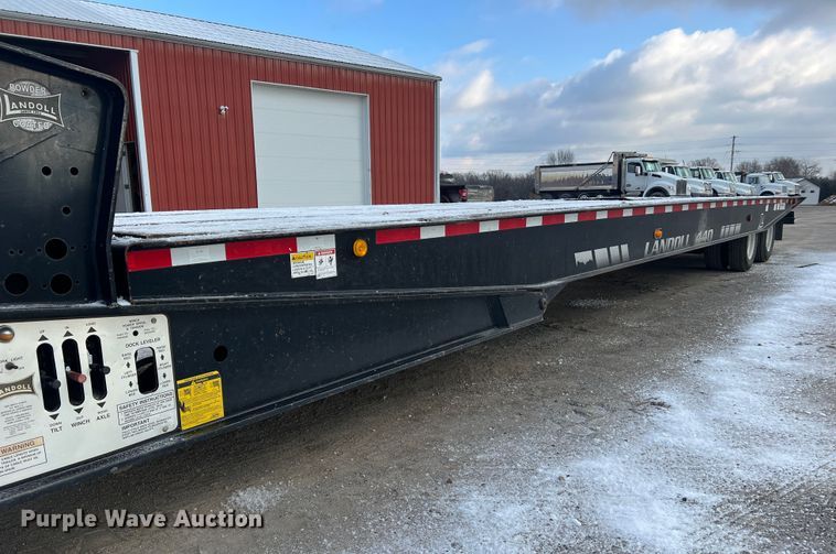 image for item JU9863 2013 Landoll 440L  drop tilt deck equipment trailer