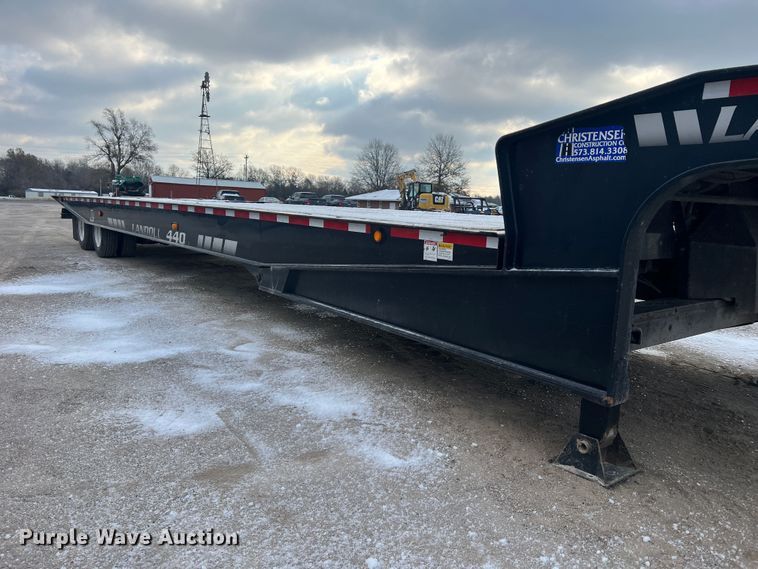 image for item JU9863 2013 Landoll 440L  drop tilt deck equipment trailer