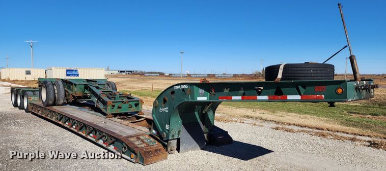 image for item KC9412 2010 Trail King TK110HDG-533  lowboy equipment trailer