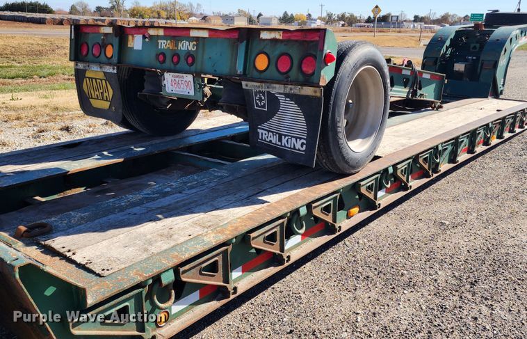 image for item KC9412 2010 Trail King TK110HDG-533  lowboy equipment trailer