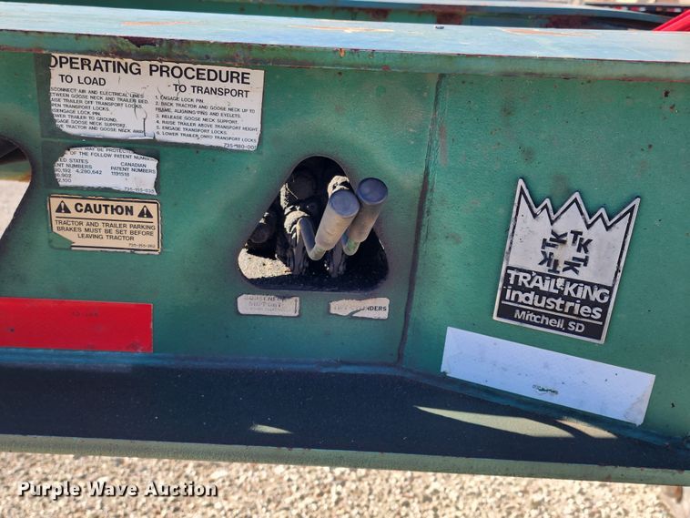 image for item KC9412 2010 Trail King TK110HDG-533  lowboy equipment trailer