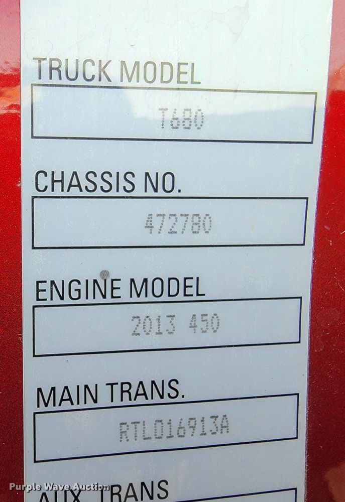 image for item LL9755 2016 Kenworth T680  semi truck