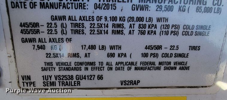 image for item LL9757 2016 Utility 300R refrigerated van trailer