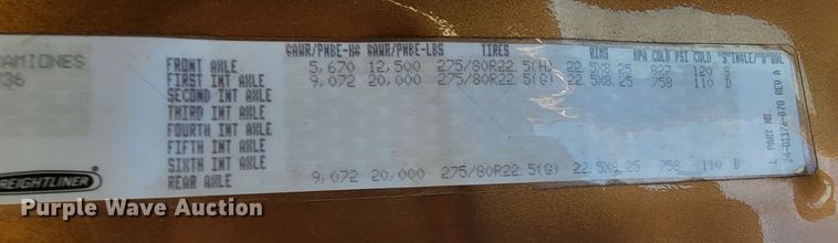 image for item LL9760 2015 Freightliner Cascadia semi truck