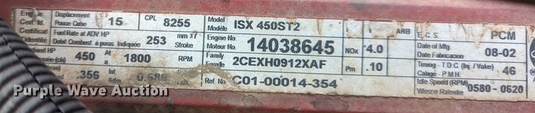 image for item LP9000 2001 Peterbilt 379  semi truck