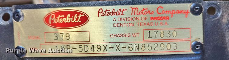 image for item LP9148 2006 Peterbilt 379  semi truck