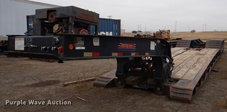 image for item LT9012 2007 Pitts LB55-24D  lowboy equipment trailer