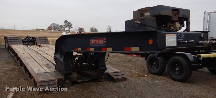 image for item LT9012 2007 Pitts LB55-24D  lowboy equipment trailer