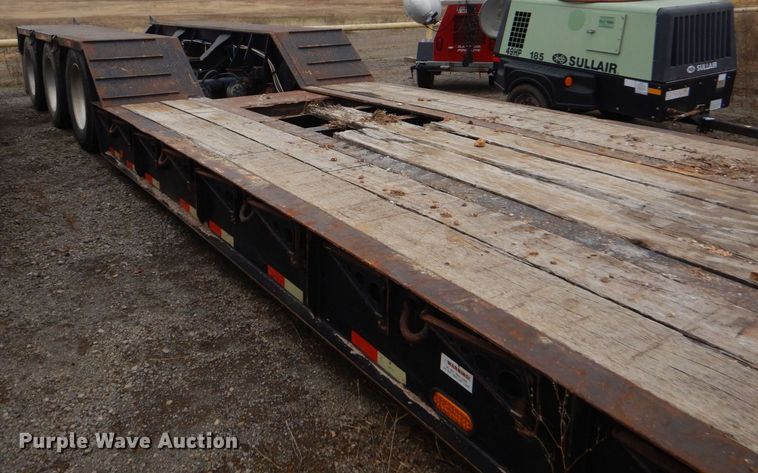 image for item LT9012 2007 Pitts LB55-24D  lowboy equipment trailer