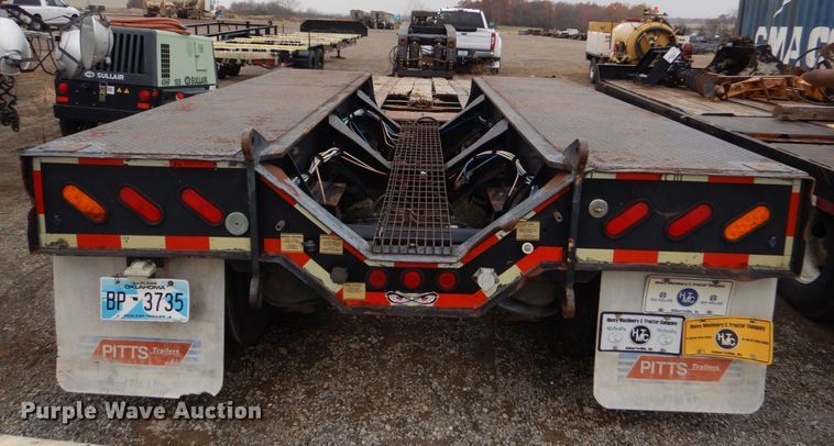 image for item LT9012 2007 Pitts LB55-24D  lowboy equipment trailer