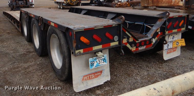 image for item LT9012 2007 Pitts LB55-24D  lowboy equipment trailer