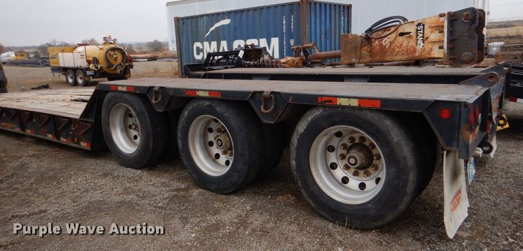 image for item LT9012 2007 Pitts LB55-24D  lowboy equipment trailer