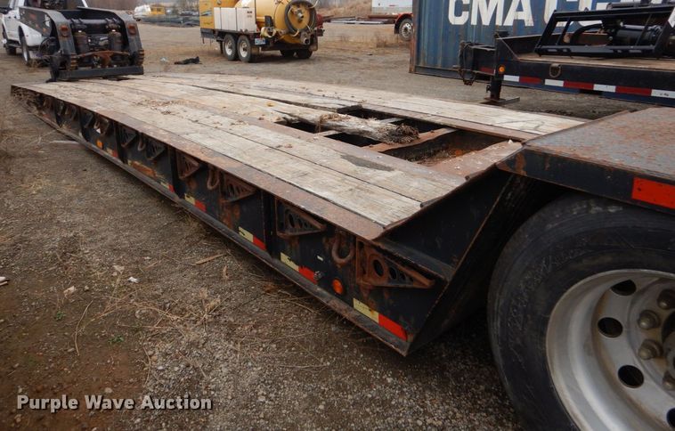 image for item LT9012 2007 Pitts LB55-24D  lowboy equipment trailer