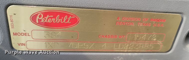 image for item MH9633 2014 Peterbilt 384  semi truck