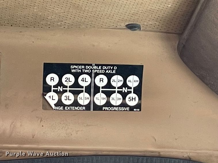 image for item MI9596 1987 International 1754  flatbed truck