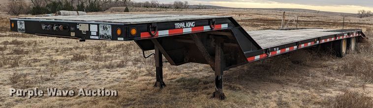 image for item MJ9239 2008 Trail King TK50  drop deck equipment trailer