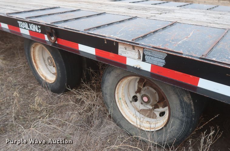 image for item MJ9239 2008 Trail King TK50  drop deck equipment trailer