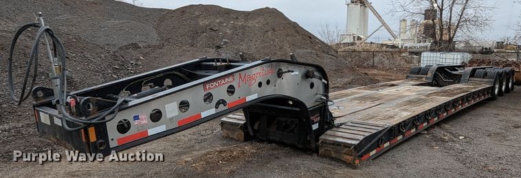 image for item MJ9278 2012 Fontaine Magnitude 55H  lowboy equipment trailer