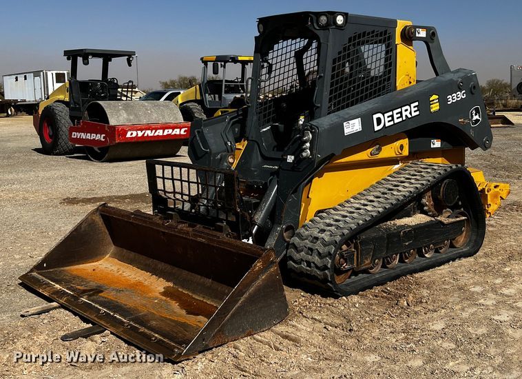 2016 John Deere 333G tracked skid steer loader in Big Spring, TX Item DO8889 sold Purple Wave