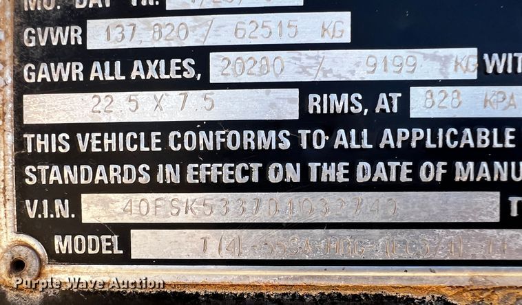 image for item DO8897 2013 Talbert  lowboy equipment trailer