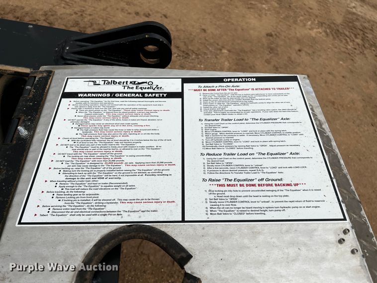 image for item DO8909 Talbert E-Nitro  axle equalizer