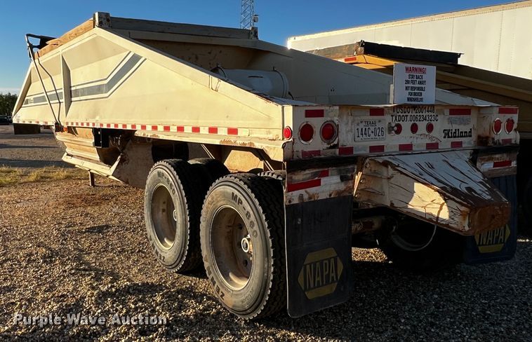 image for item DO8911 1996 Midland MG40CLAM  bottom dump trailer