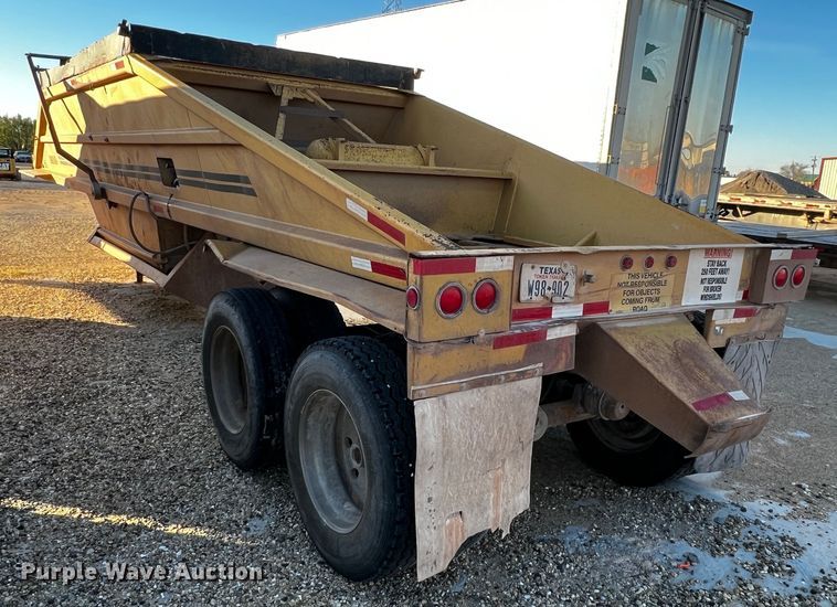 image for item DO8912 1993 Load King 2066-40-2  bottom dump trailer