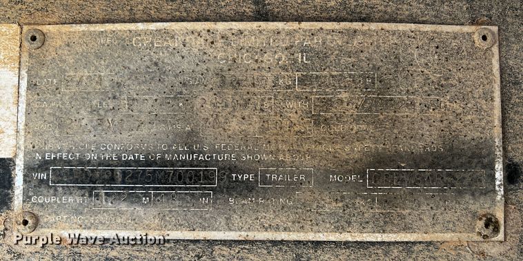 image for item DO8915 2005 Great Dane GPLWSAR 248  flatbed trailer