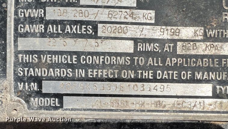 image for item DO8916 2014 Talbert  lowboy equipment trailer