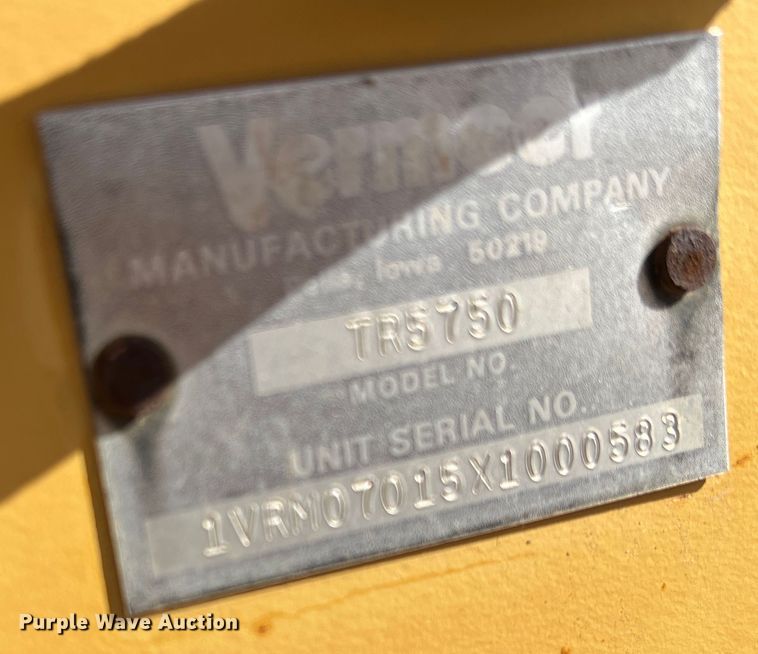 image for item DO8985 1999 Vermeer V5750  trencher