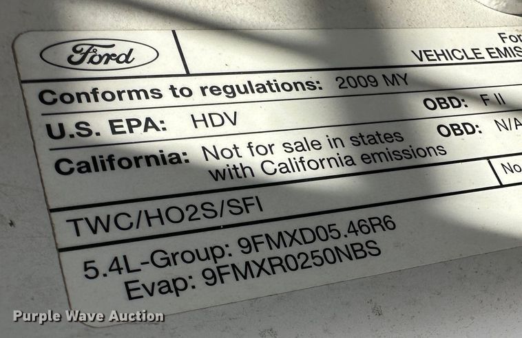 image for item JD9659 2009 Ford F250  Super Duty  Crew Cab pickup truck