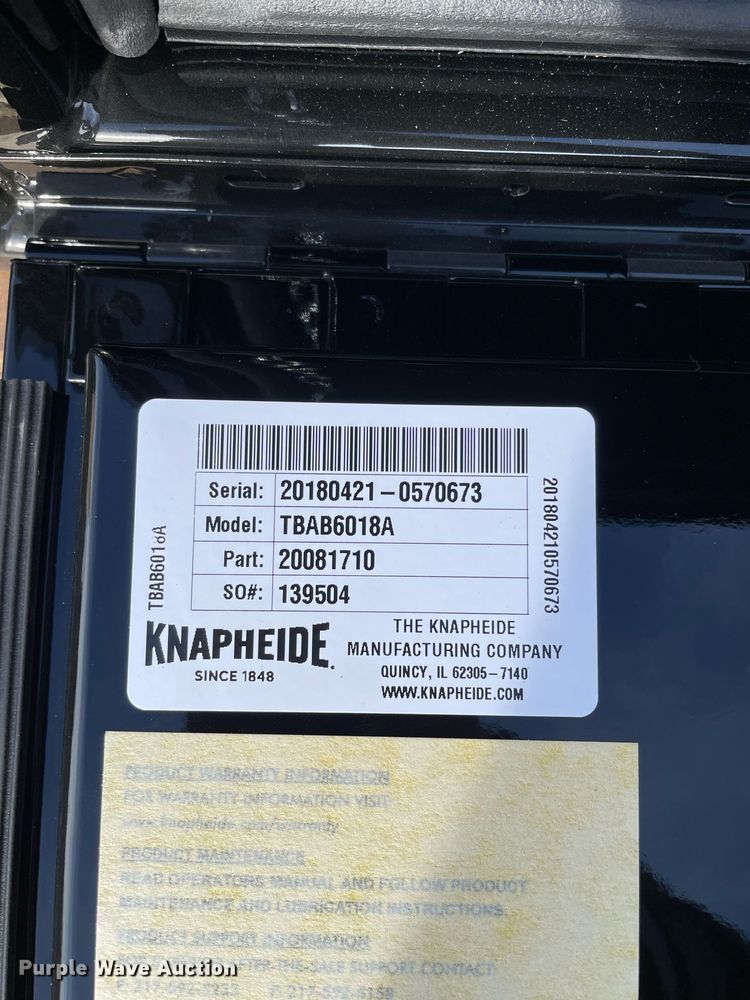 image for item JL9718 Knapheide TBAB6018A  toolbox