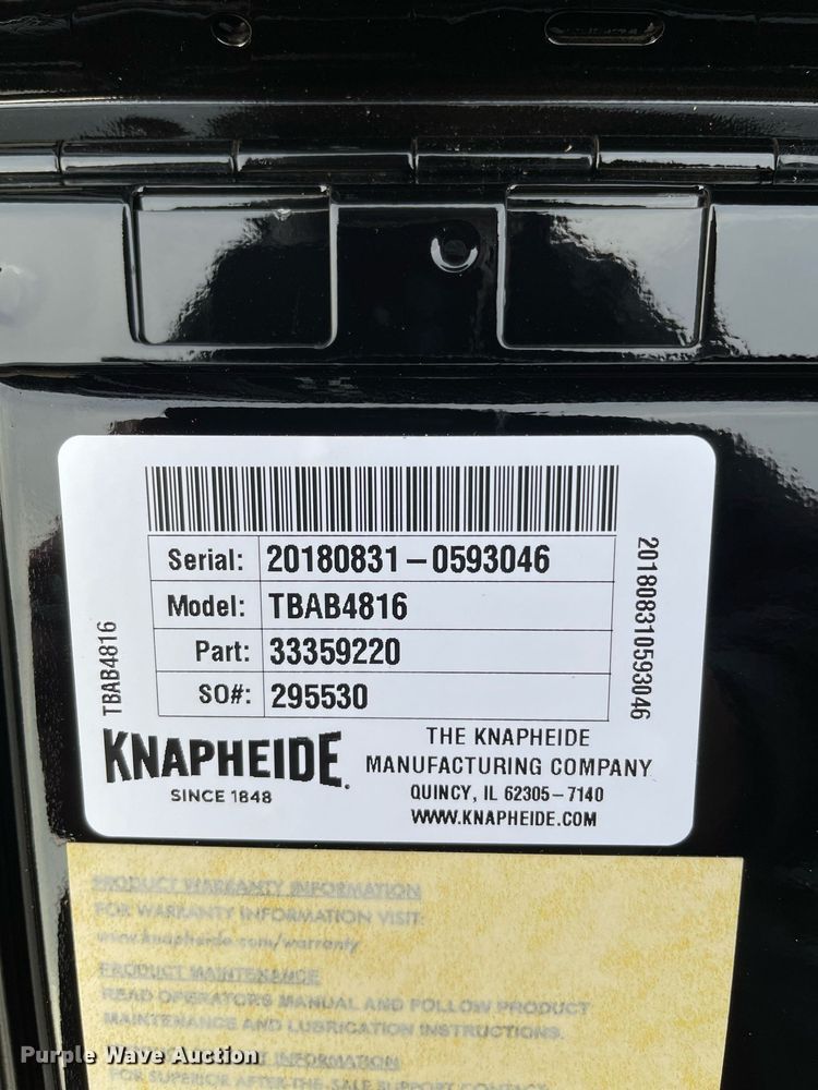 image for item JL9722 Knapheide TBAB4816  toolbox