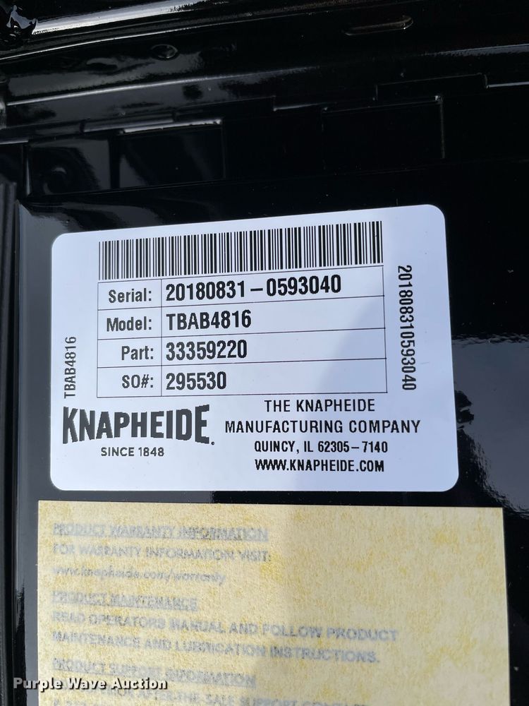 image for item JL9723 Knapheide TBAB4816  toolbox