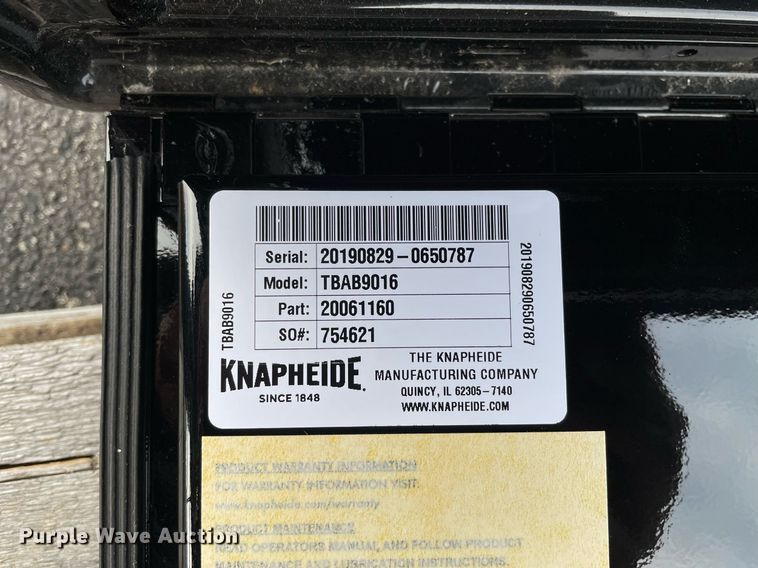 image for item JL9724 Knapheide TBA9016  toolbox