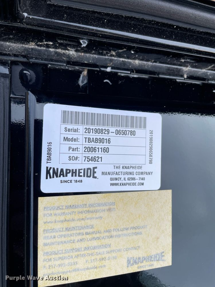 image for item JL9725 Knapheide TBA9016  toolbox